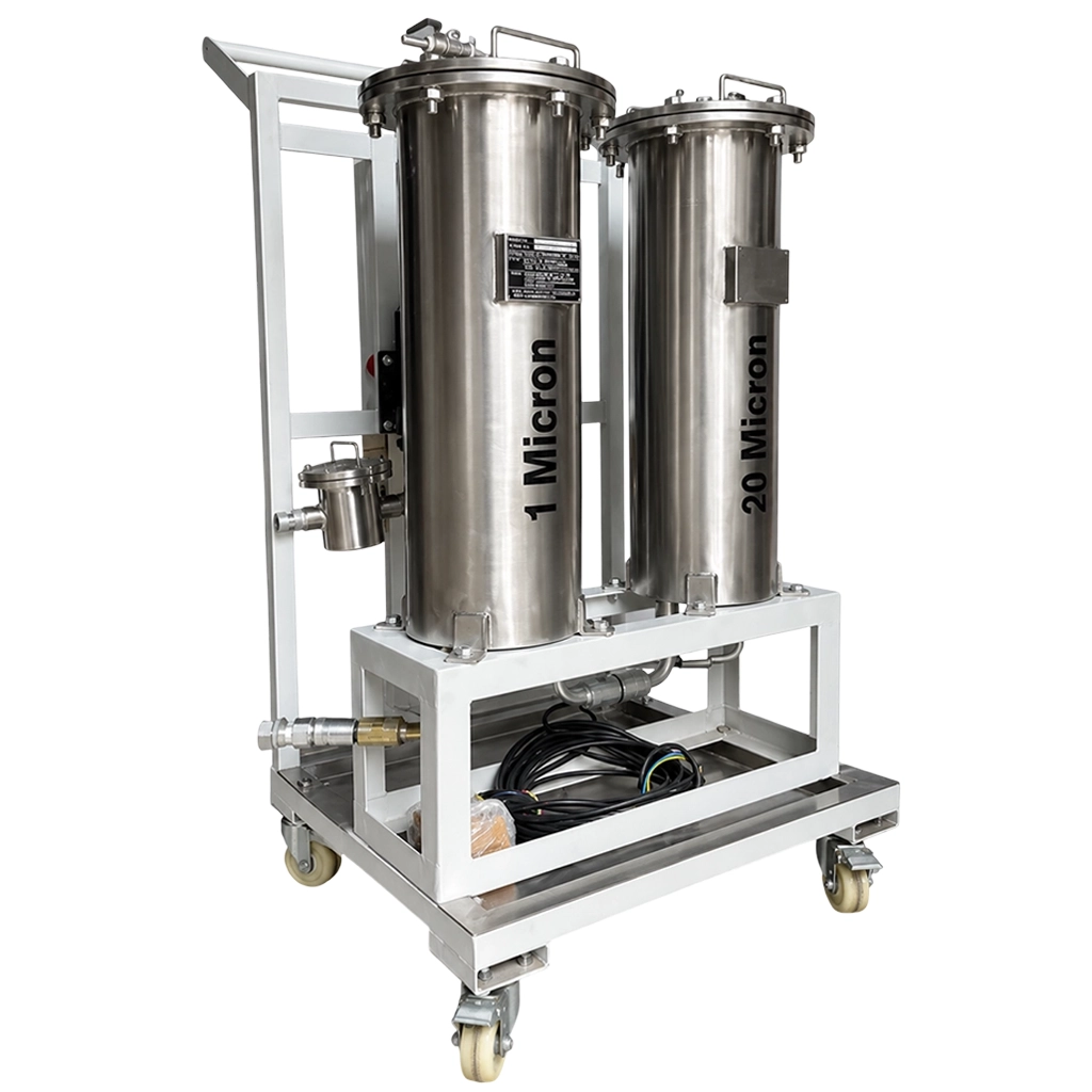 Mechanical filtration system for hydraulic oil