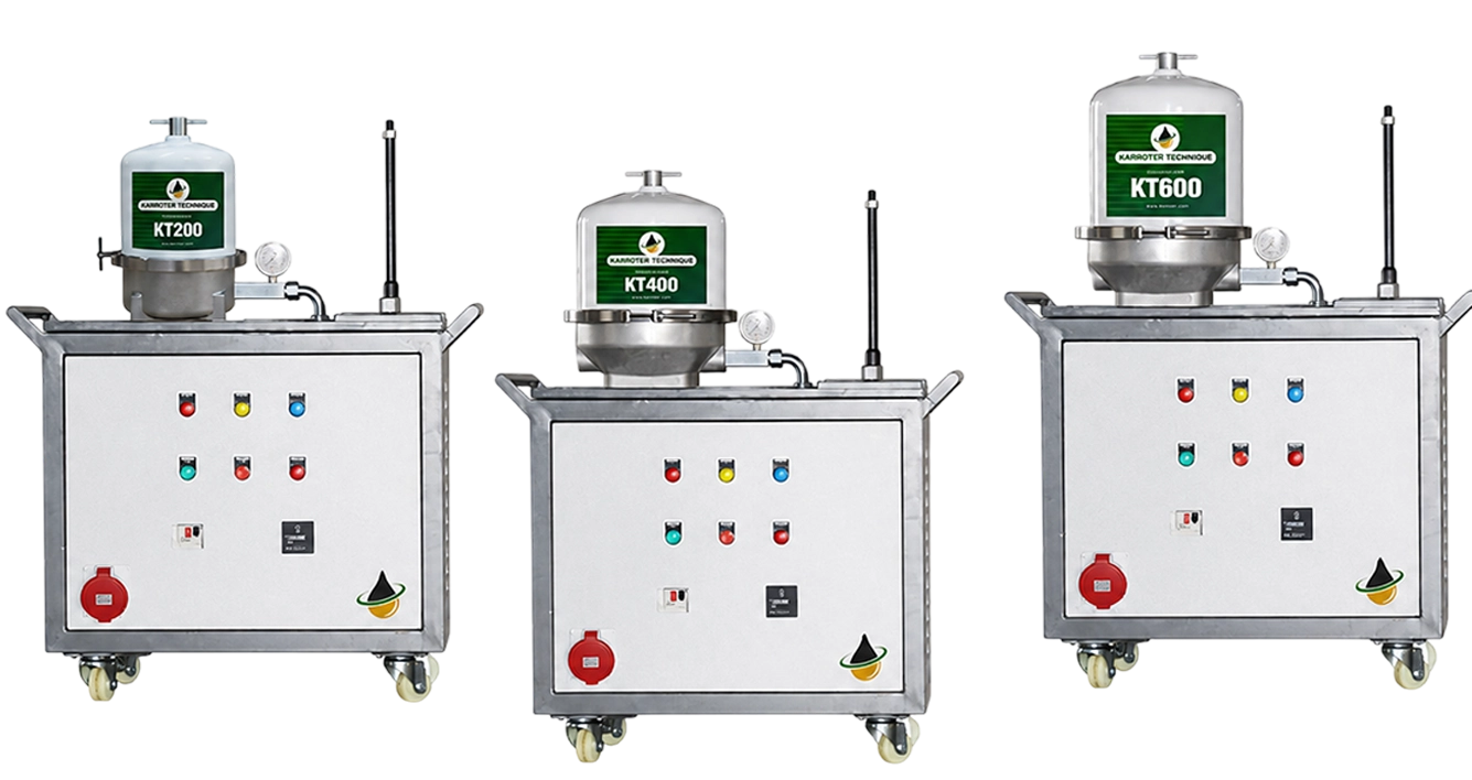 KT200, KT400 and KT600 trolley mounted centrifuge filters