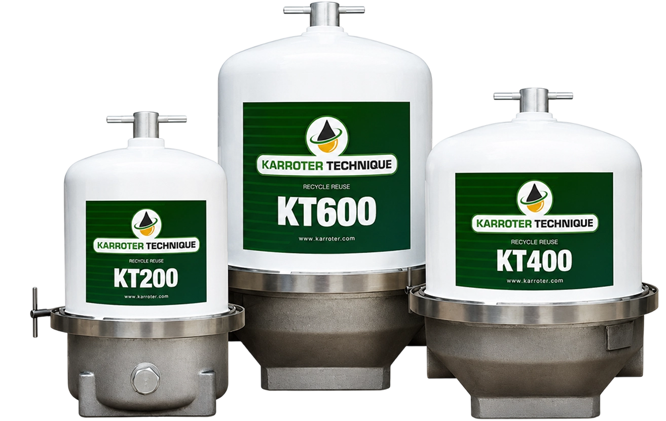 KT200, KT400 and KT600 tank mounted centrifuge filters